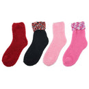 Assorted Fuzzy Stripe Solid Non-Slip Home Socks