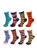 Assorted Fuzzy Stripe Solid Non-Slip Home Socks