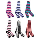 Women's Fuzzy Patterned Knee High Socks