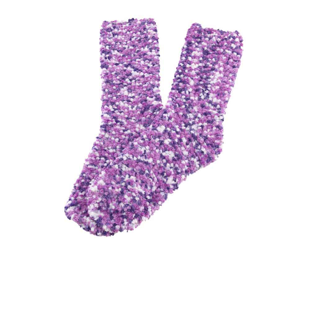 Purple Fuzzy Knobby Sock Assortments