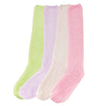 Women's Fuzzy Pastel Colored Knee High Socks