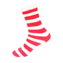 Team Spirit Striped Fuzzy Socks