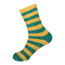 Team Spirit Striped Fuzzy Socks