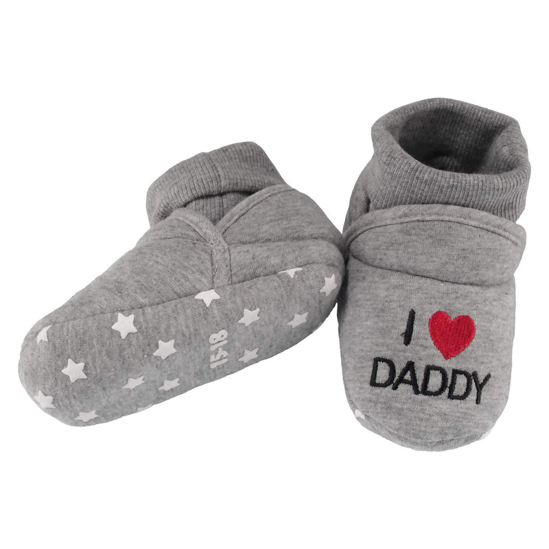grey mummy daddy baby slippers nonslip
