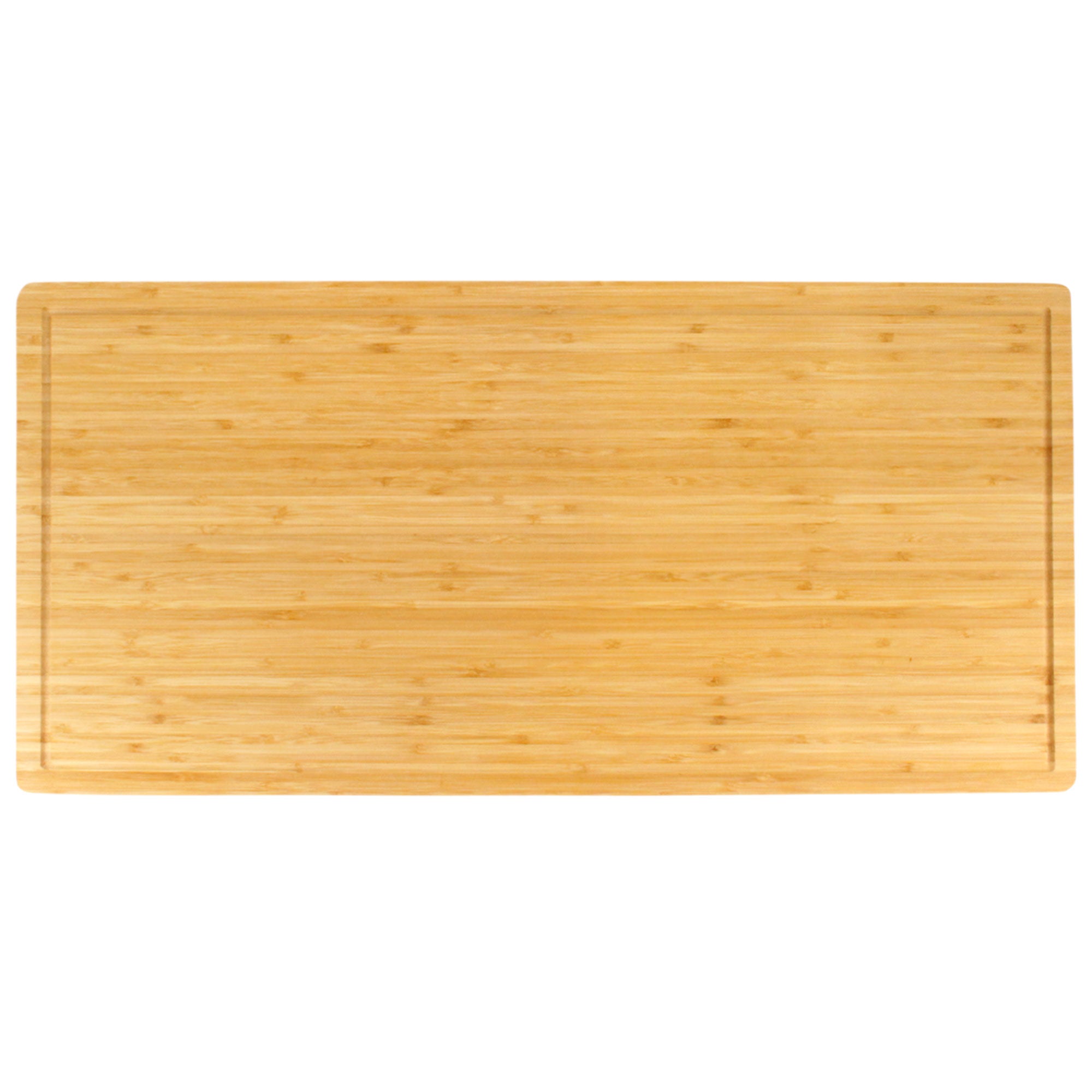 Heavy Duty 24" x 12" x 1" Bamboo Cutting Board Front
