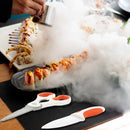 slice sushi rolls