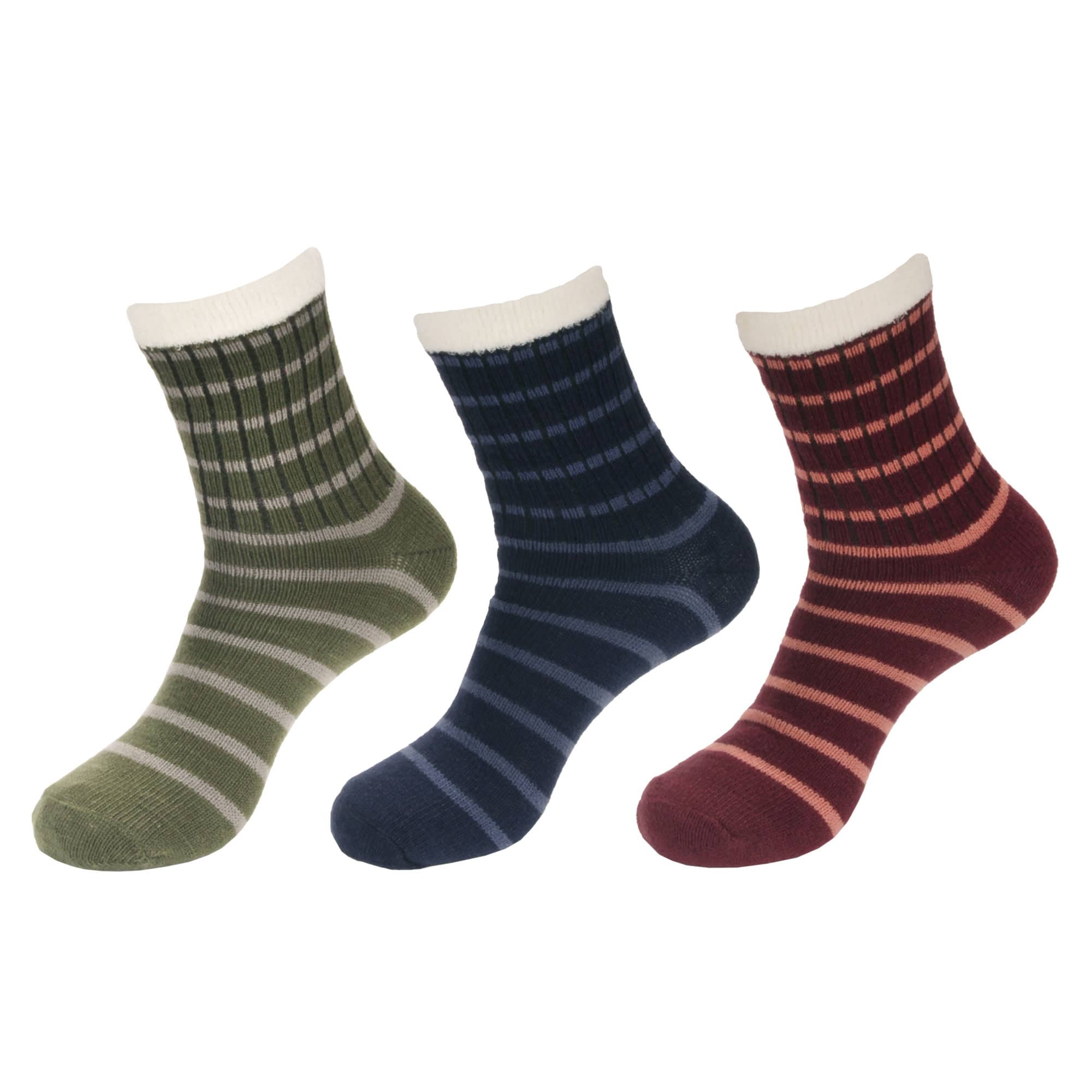 Men's Cabin Double Layer Socks: 3 Pairs