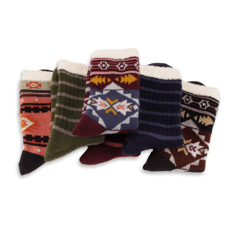 Men's double layer thermal cabin socks assortment group