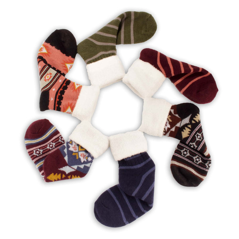 Men's double layer thermal cabin socks assortment group