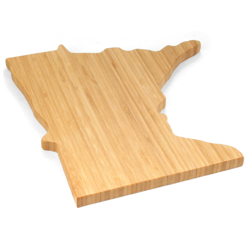 Minnesota State Silhouette Cutting and Serving Board Angle View