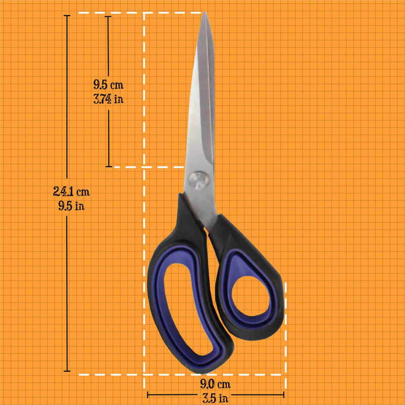utility fabric scissors size chart