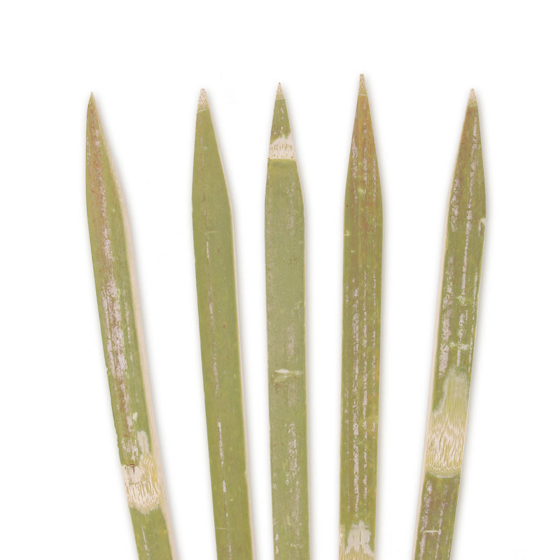 natural bamboo square skewers tips