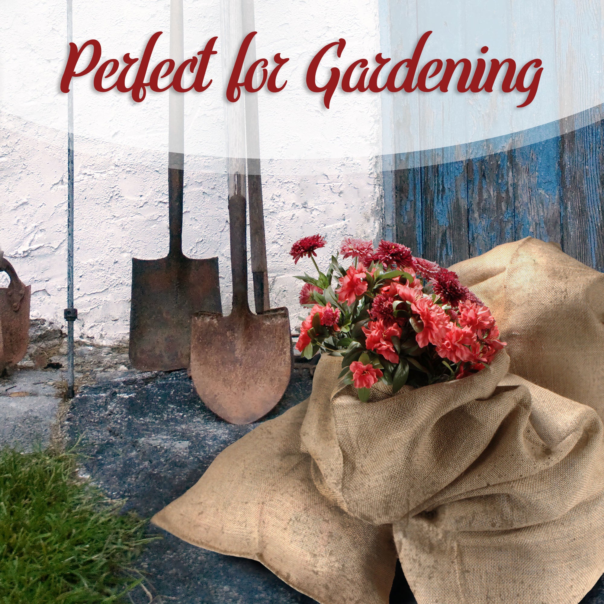 Natural Jute Burlap Potato Sack perfect for gardening