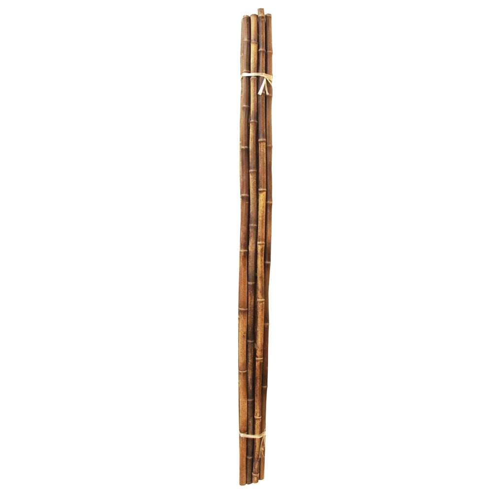 long black bamboo poles