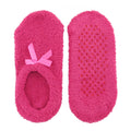 Women's Adult Soft Warm Microfiber Non-Slip Travel Sock Footsie Slipper, 3 Pairs