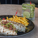 red dipped bamboo ball picks food drink swizzle