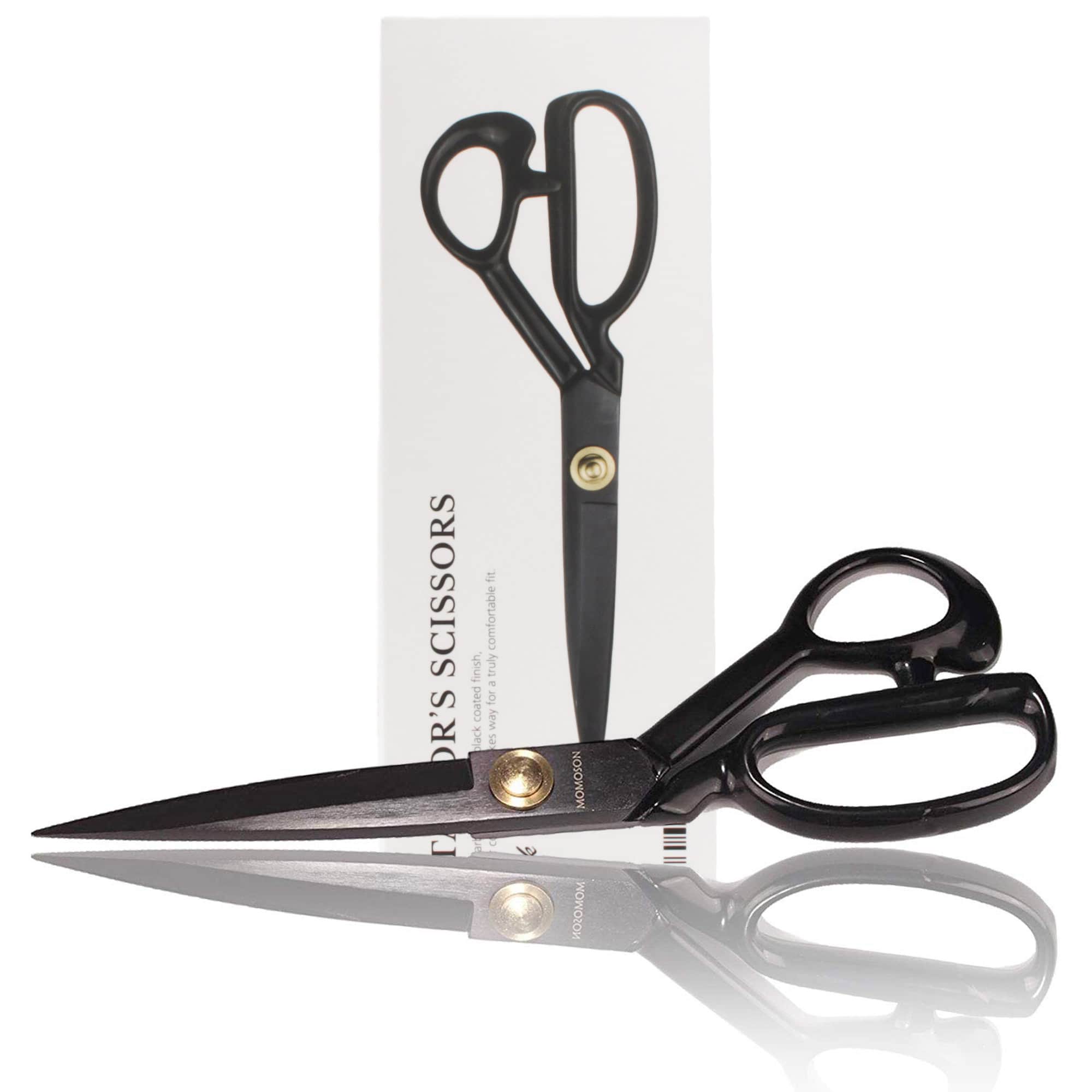 Left Handed Sewing Scissors for Fabric Cutting, Professional Sharp Heavy  Duty Titanium Coating Forged Stainless Steel Multi-Purpose Shears for
