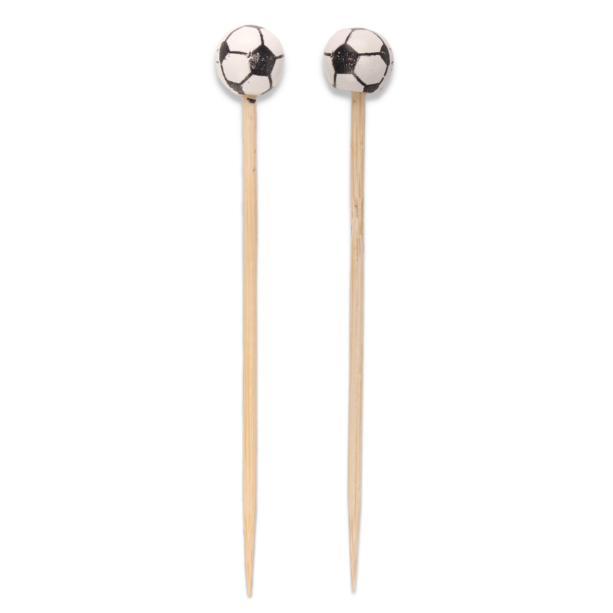 Sports Ball Bamboo Food Picks