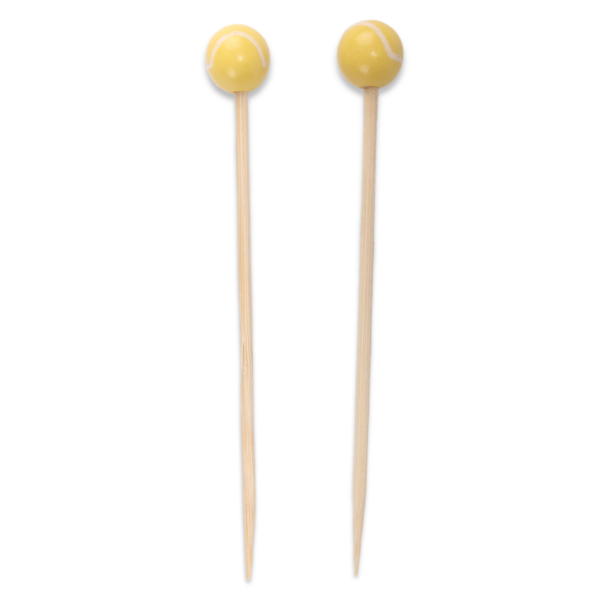 Sports Ball Bamboo Food Picks