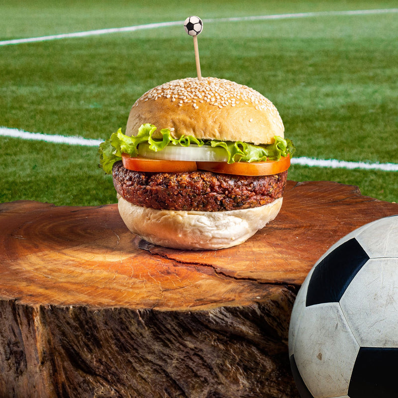 sports game soccer football picks skewers burger hamburger sandwich topper