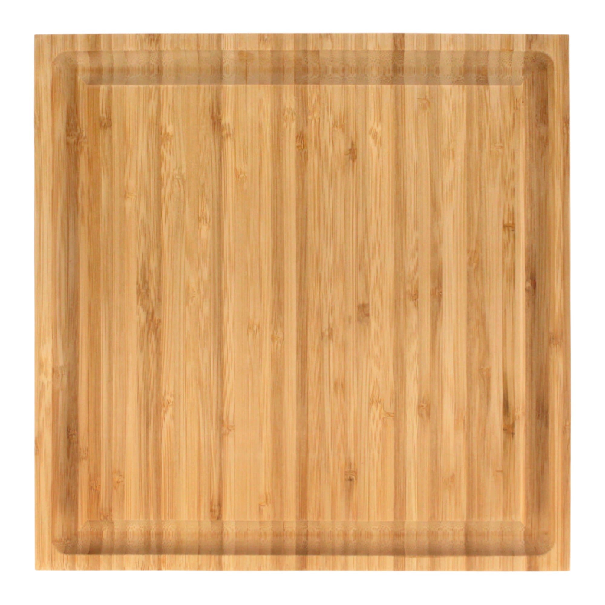 Grooved Square Bamboo Cutting Board 11" x 11" x 0.75"