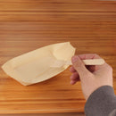 Wood Boat & Mini Fork Dinnerware Set