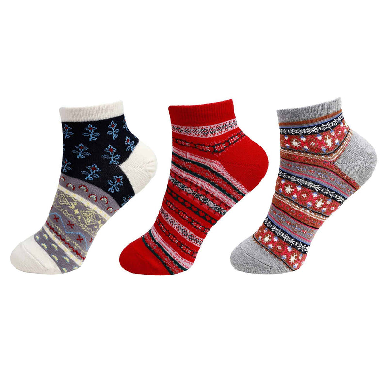 Vintage Style Knitted Colorful Cotton Anklet Socks