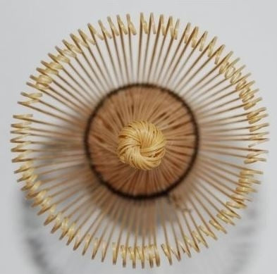Up close tines on tea whisk