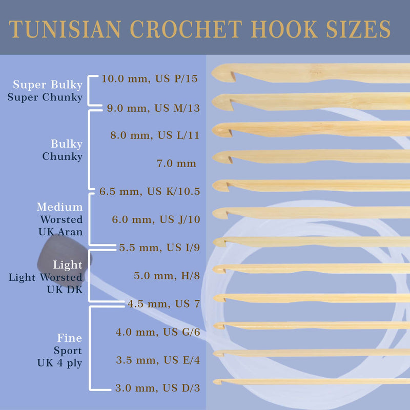 crochet hook sizes
