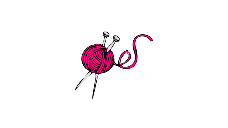 Knitting Needles and Ball of Yarn
