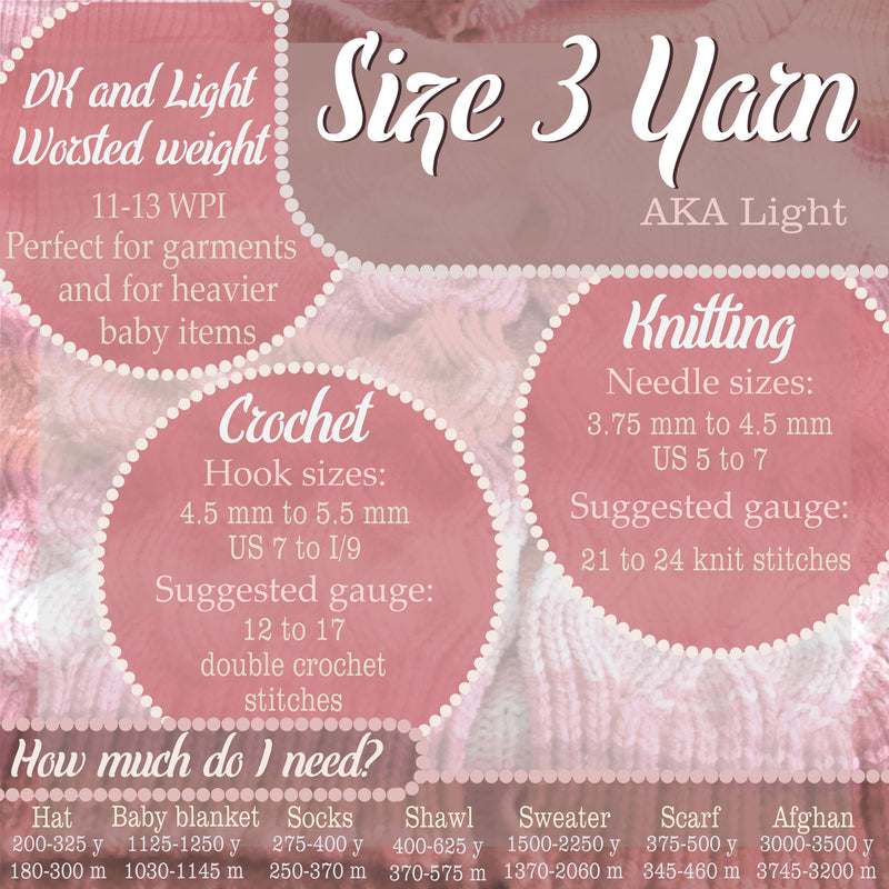 Weaving yarn cord size 3