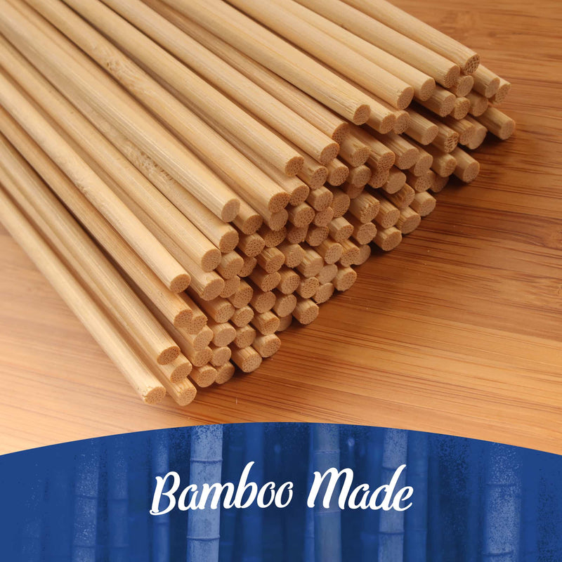 4mm Bamboo Short Sharp Point Round Skewers ends cutting board Made From