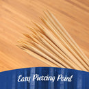 bamboo sharp point skewer tips food kebab grilling easy piercing
