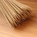 4mm Bamboo Short Sharp Point Round Skewers tips cutting board