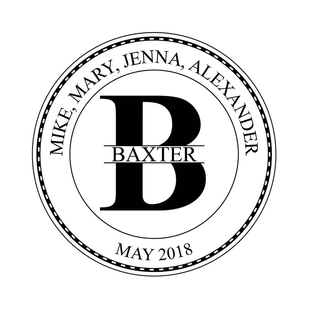 Build Your Own Engraved Serving Tray: Initial Stamps, Name Blocks