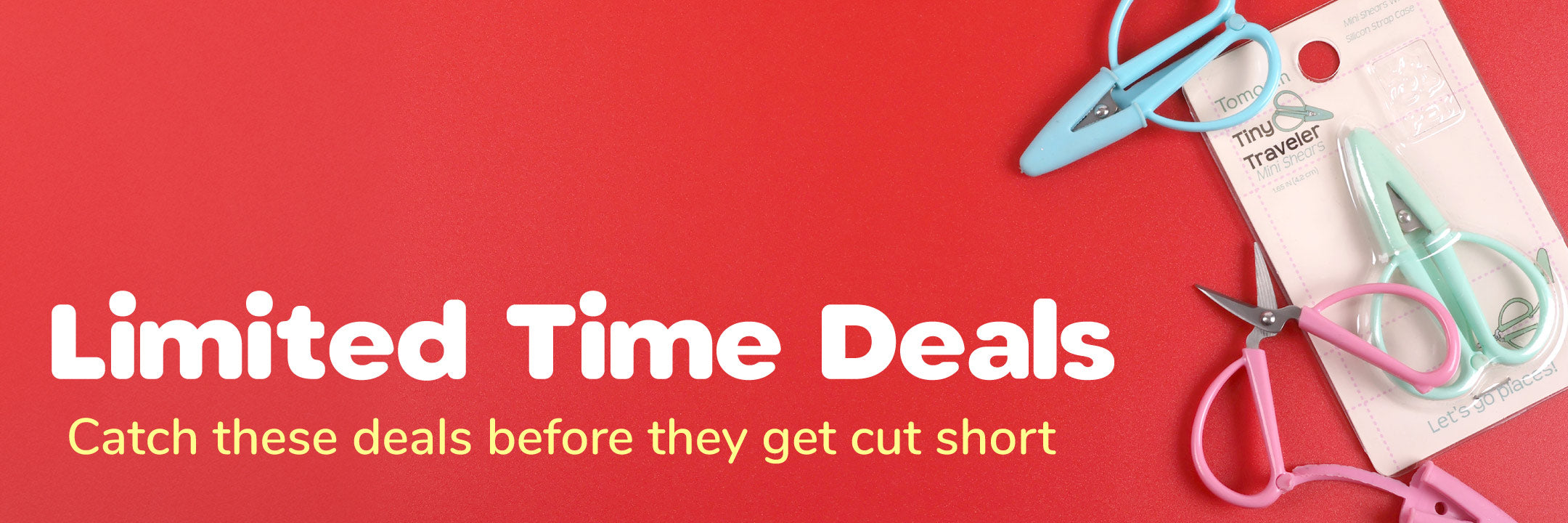 small travel scissors banner