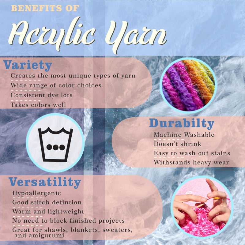 acrylic durable washable yarn