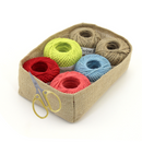 jute twine roll color pack with scissor
