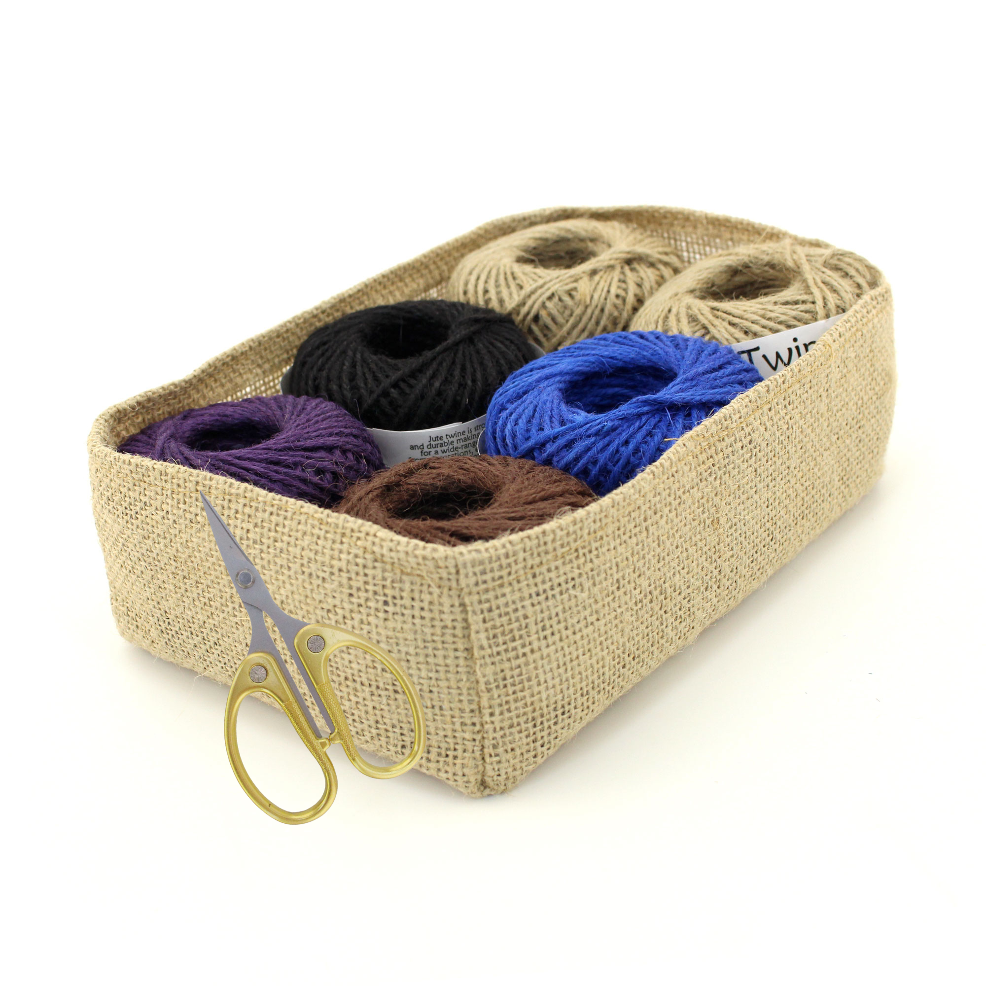 jute twine roll color pack with scissor