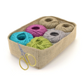 jute twine roll color pack with scissor