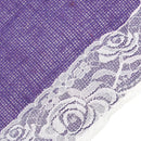 Lace Trim Burlap Table Runners