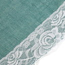Lace Trim Burlap Table Runners