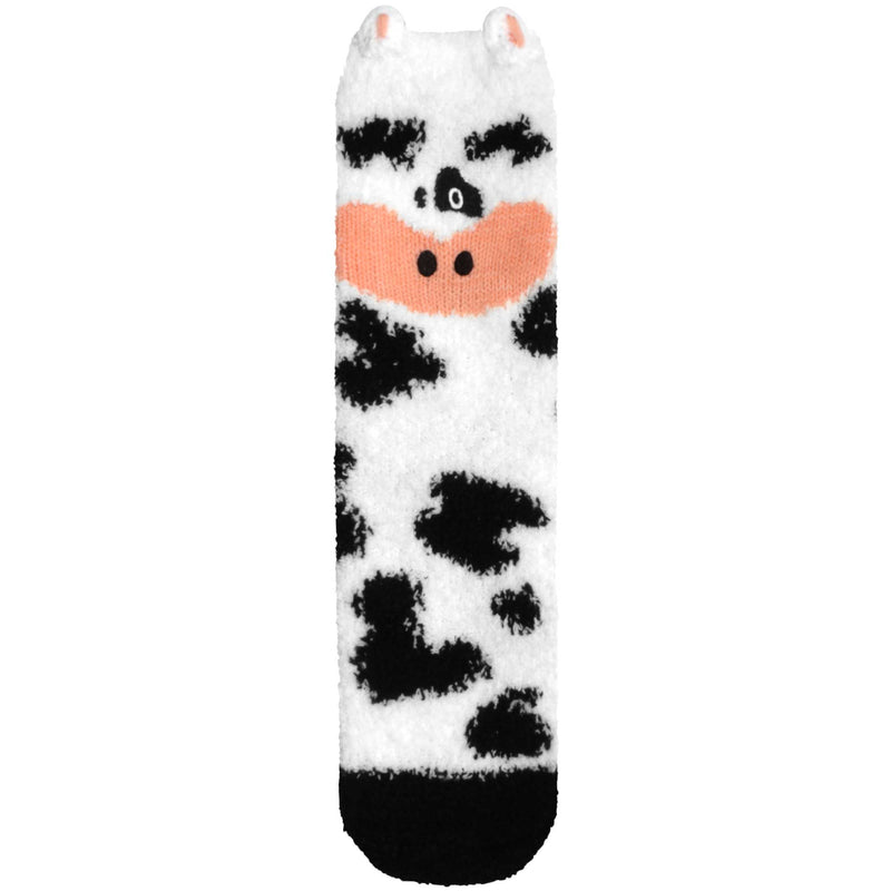 Animal Non-Slip Fuzzy Crew  Socks