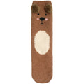 Animal Non-Slip Fuzzy Crew  Socks
