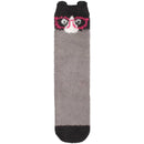 Animal Non-Slip Fuzzy Crew  Socks
