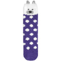 Animal Non-Slip Fuzzy Crew  Socks
