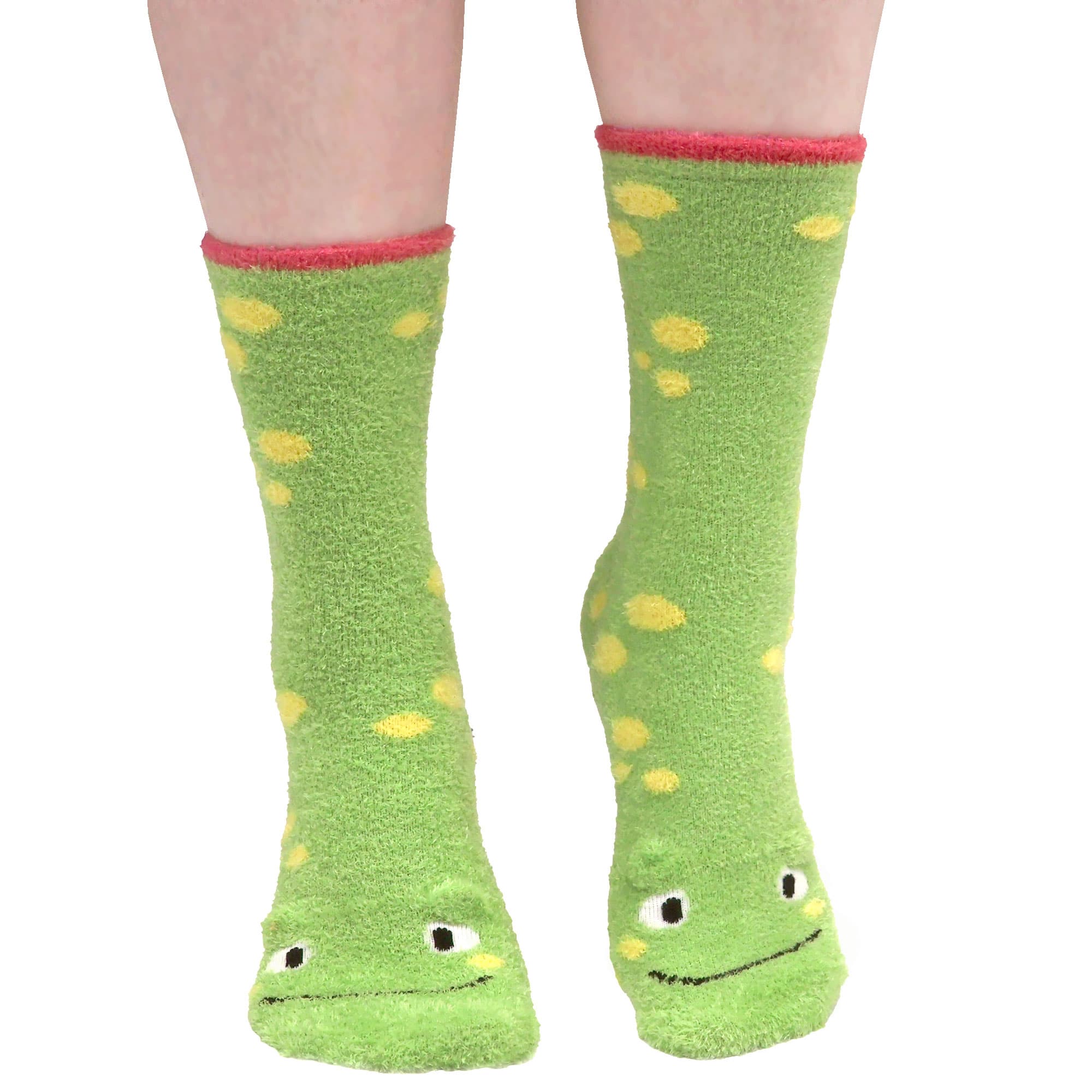 Fuzzy Animal Non-Slip Fuzzy Crew Socks