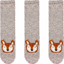 Fuzzy Animal Non-Slip Fuzzy Crew Socks