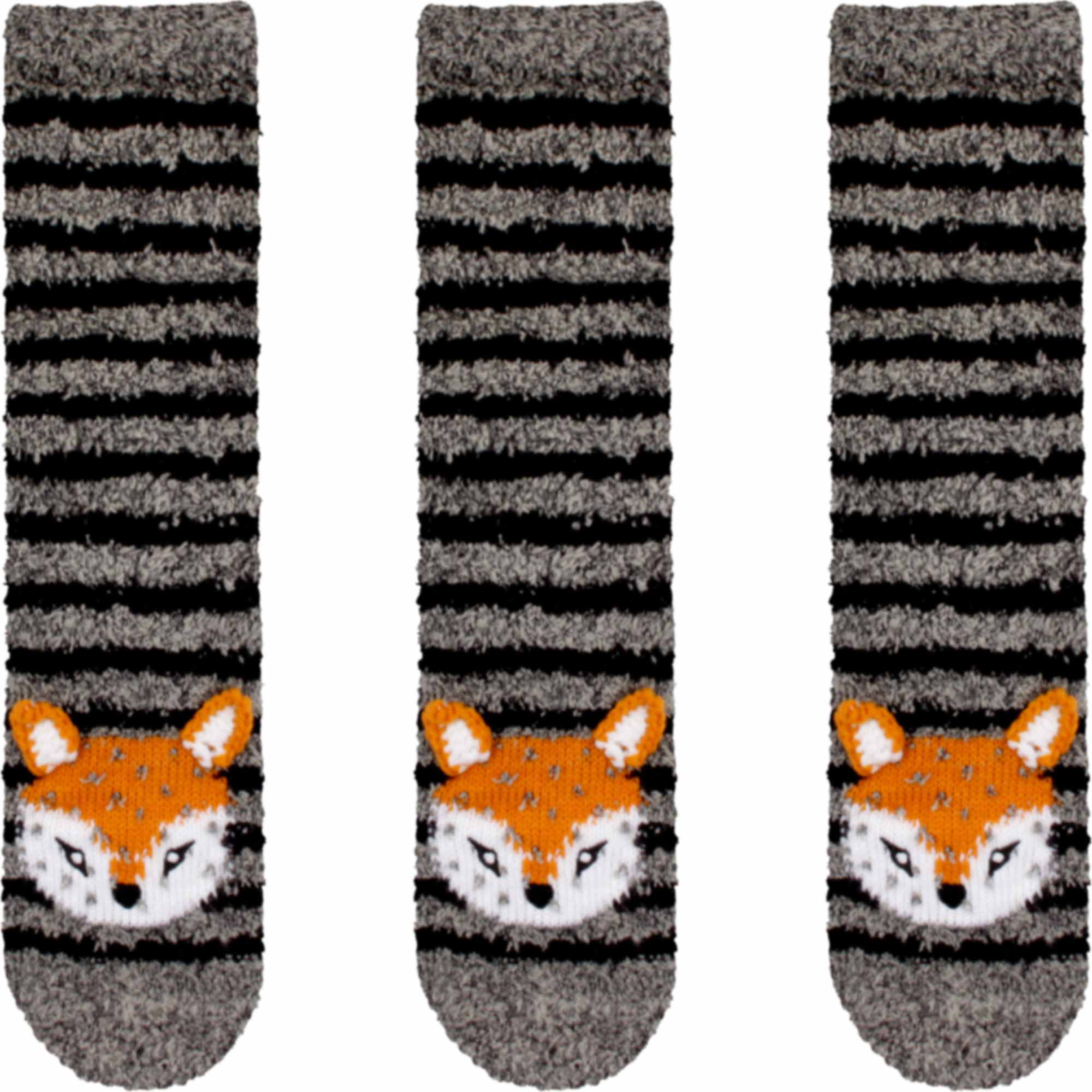 Fuzzy Animal Non-Slip Fuzzy Crew Socks