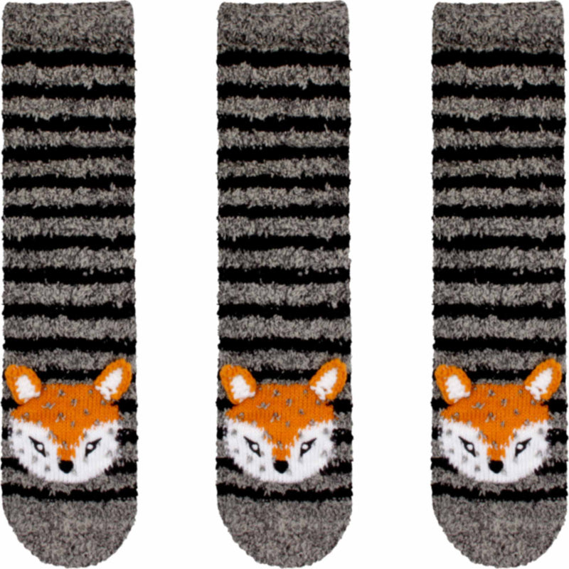 Fuzzy Animal Non-Slip Fuzzy Crew Socks